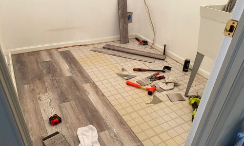 laundry room floor replacement