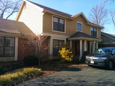 Exterior house painting by CertaPro house painters in Town and Country, MO