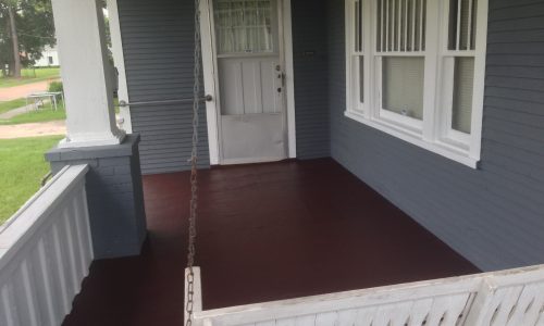Repainted Porch