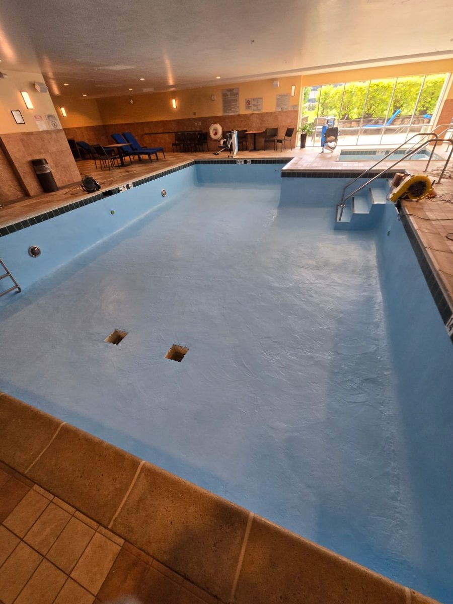 Marriott pool painting siding project in Burr Ridge. Preview Image 1