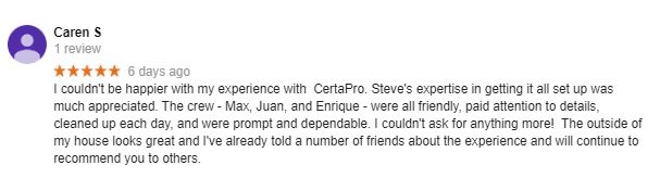 certapro painters la jolla and central san diego review