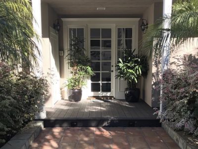 painted white entryway coronado