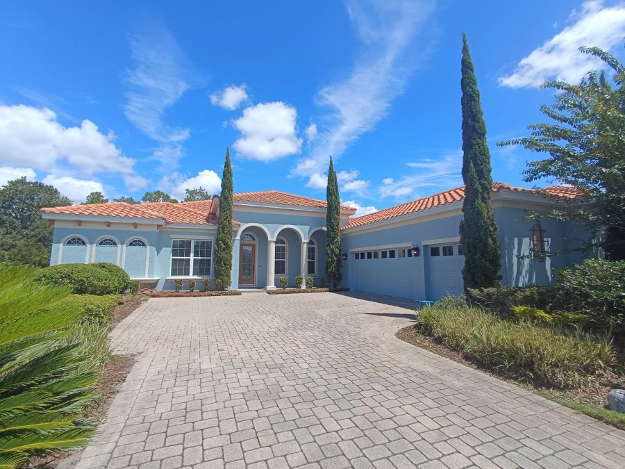 exterior of house after painting