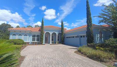 exterior of house after painting