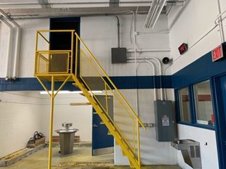 Safety Staircase after - Lancaster County Career & Technical Center