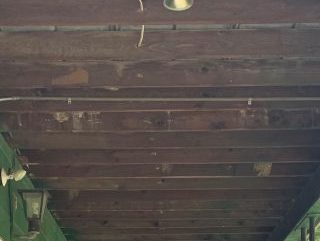 Underside Porch Roof - Before