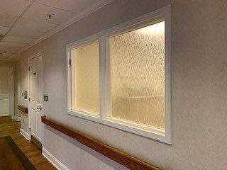 Hallways & Corridors with Wallcoverings Before