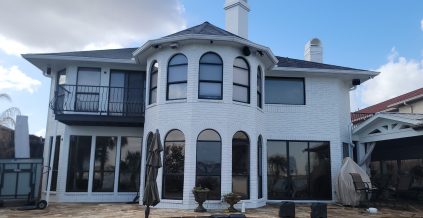 Brick Exterior Repainted White