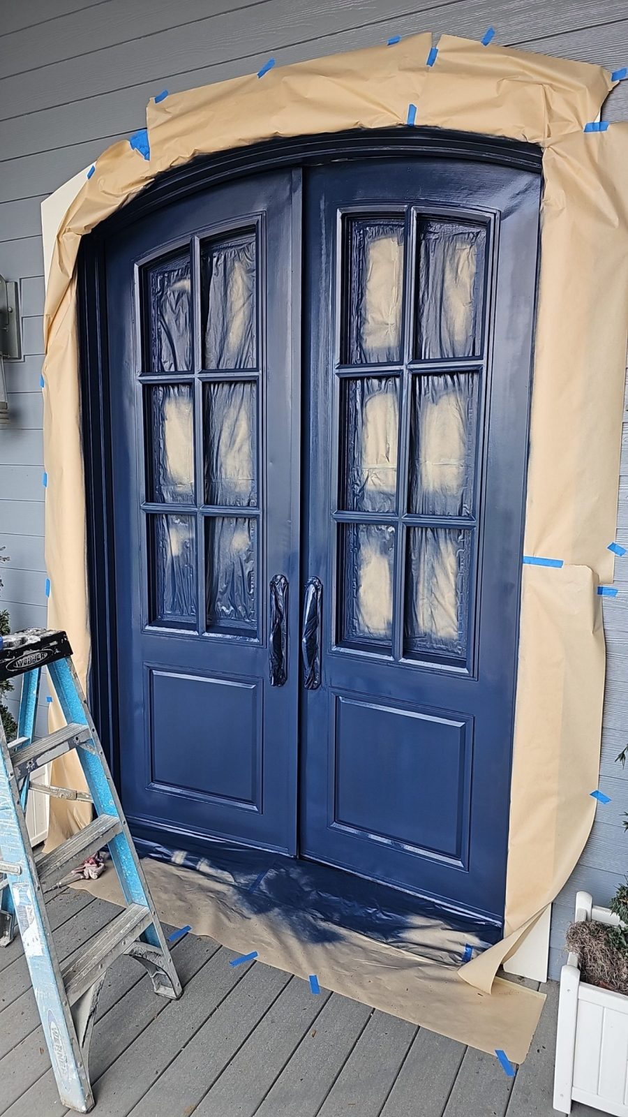blue painted front door Preview Image 1