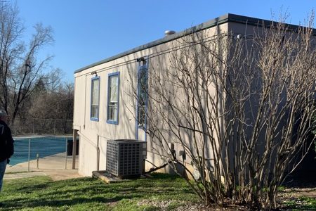 East Side of Clubhouse Before Painting