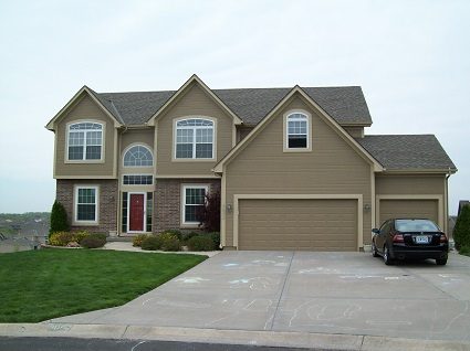 Nuetral Tones on Brick and Clapboard