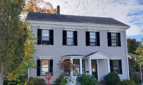 Belmont MA Converted School House From 1800s Exterior Painting Project