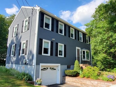 Residential Exterior Colonial House Painting Project in Acton, MA