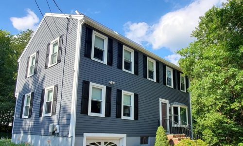 Residential Exterior Colonial House Painting Project in Acton, MA