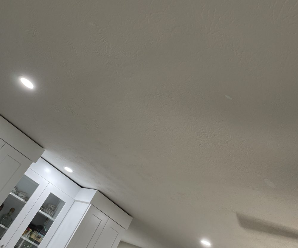 ceiling after drywall repair