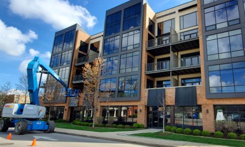 499 East High Street Apartments During Painting