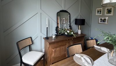 dining room after light carpentry and painting