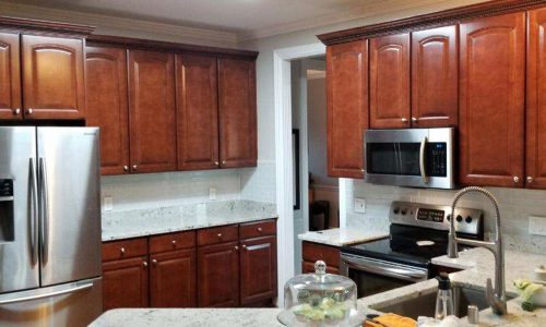 Kitchen Cabinet Painting Before