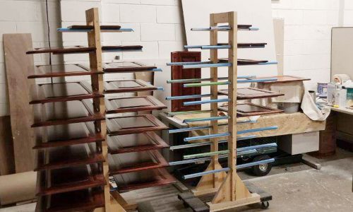 Cabinet Door Painting Prep