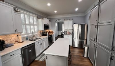 kitchen cabinets after painting