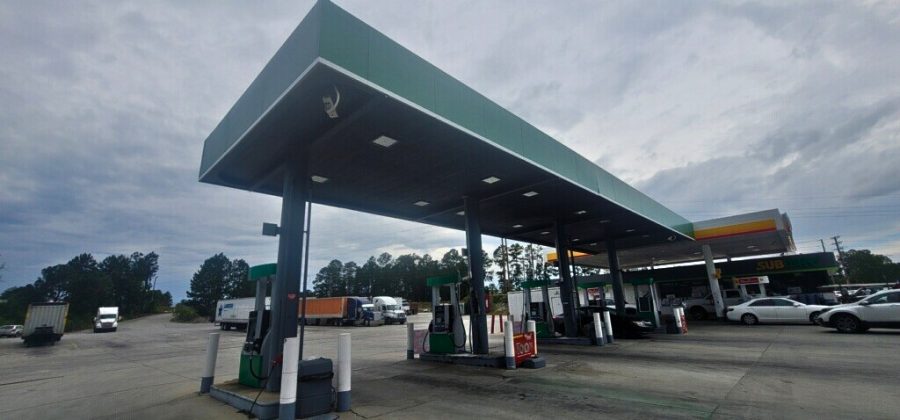 commercial exterior painting for diesel station canopy Preview Image 2