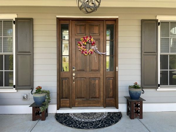 Entrance door before exterior painting services Preview Image 1