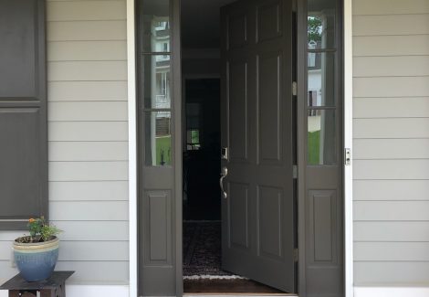 Exterior Residential Front Entrance Painting