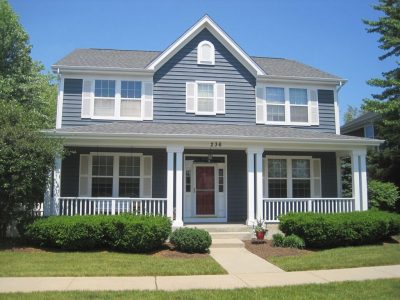 Exterior painting by CertaPro house painters in Vernon Hills, IL