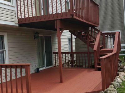 Exterior Residential Deck - After, Lake Villa