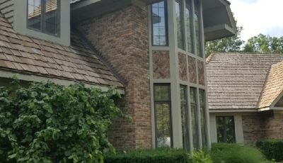 Residential painting with modern brick, Lake Zurich