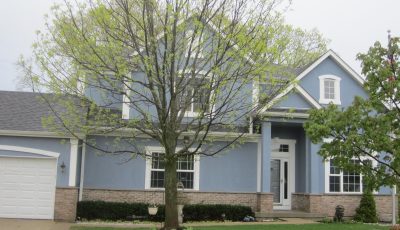 Residential exterior gray painting in Lake Villa, IL