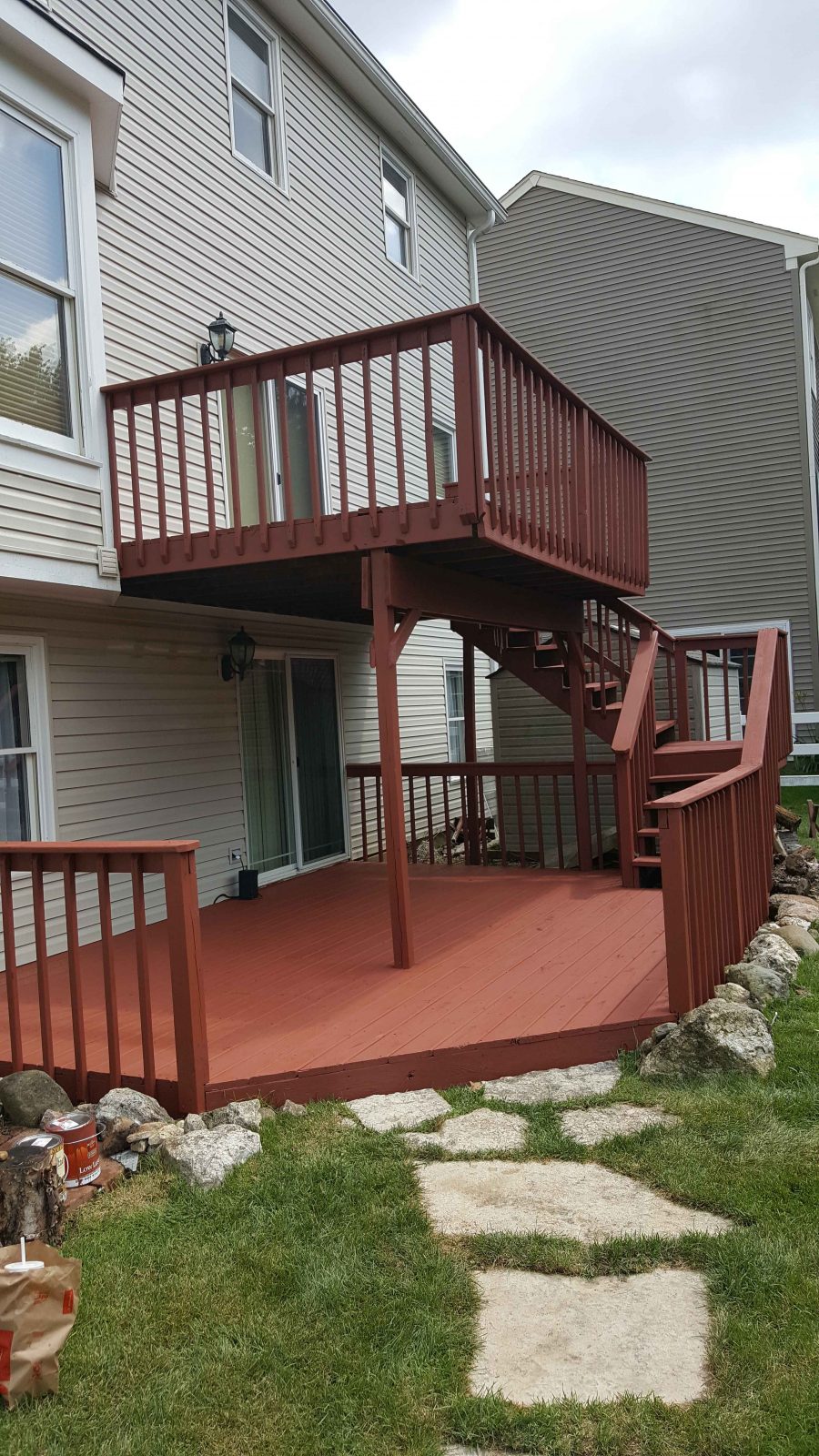 Exterior Residential Deck - After, Lake Villa