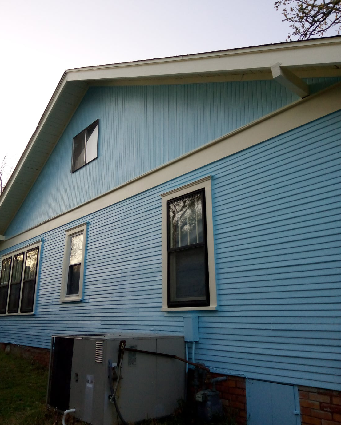 Little Rock Home Painted Blue After