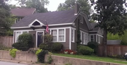 Exterior door and trim painted on home in Little Rock ...