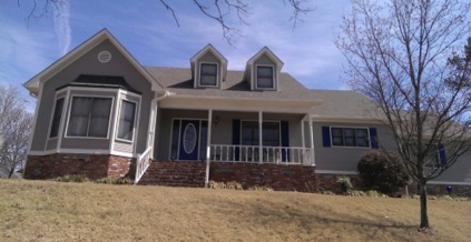 Door and shutters painted on this home in Little Rock ...