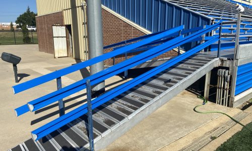 Bright Blue Railing!