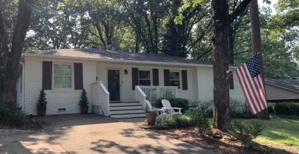 White Brick Exterior in Little Rock Area