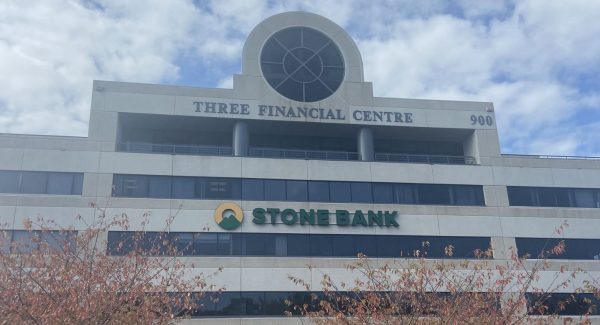 exterior of commercial building after painting