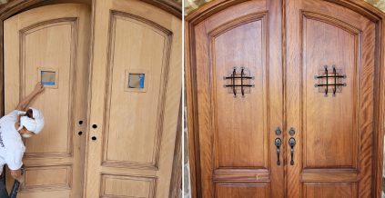 Door Staining Project in Little Rock Area ...