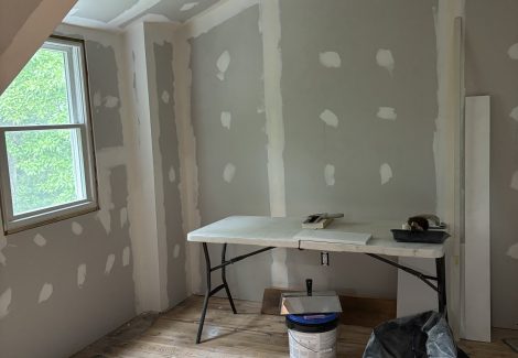 Drywall, Molding, Trim Installation and Painting Project (Before)