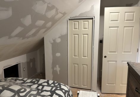 Drywall, Molding, Trim Installation and Painting Project (Before)