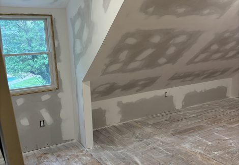 Drywall, Molding, Trim Installation and Painting Project (Before)