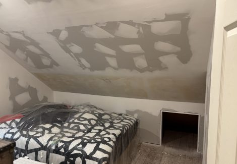 Drywall, Molding, Trim Installation and Painting Project (Before)