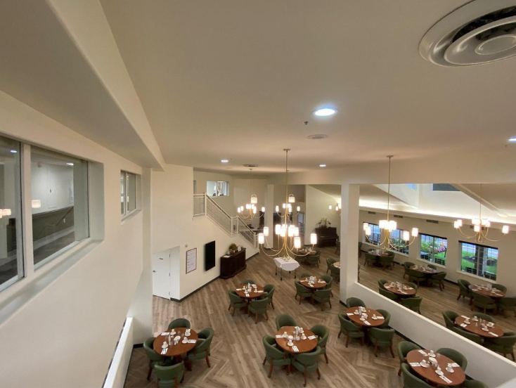 Large dining room interior painting project for commercial space in London, ON. Preview Image 2