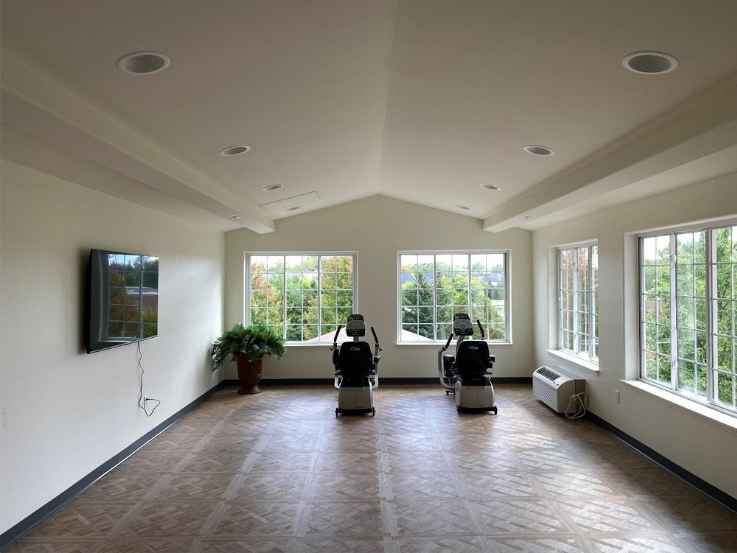 Workout facility in retirement community professional interior painting London, ON. Preview Image 10