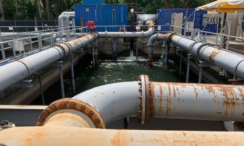 Trojan Technologies Exterior Piping - Before