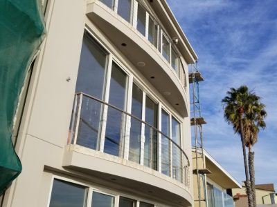 Exterior home painting in Long Beach, California.