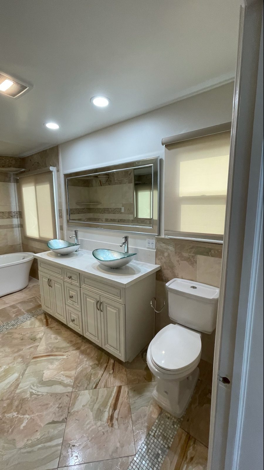 Bathroom walls painted to match the cabinets. Preview Image 3