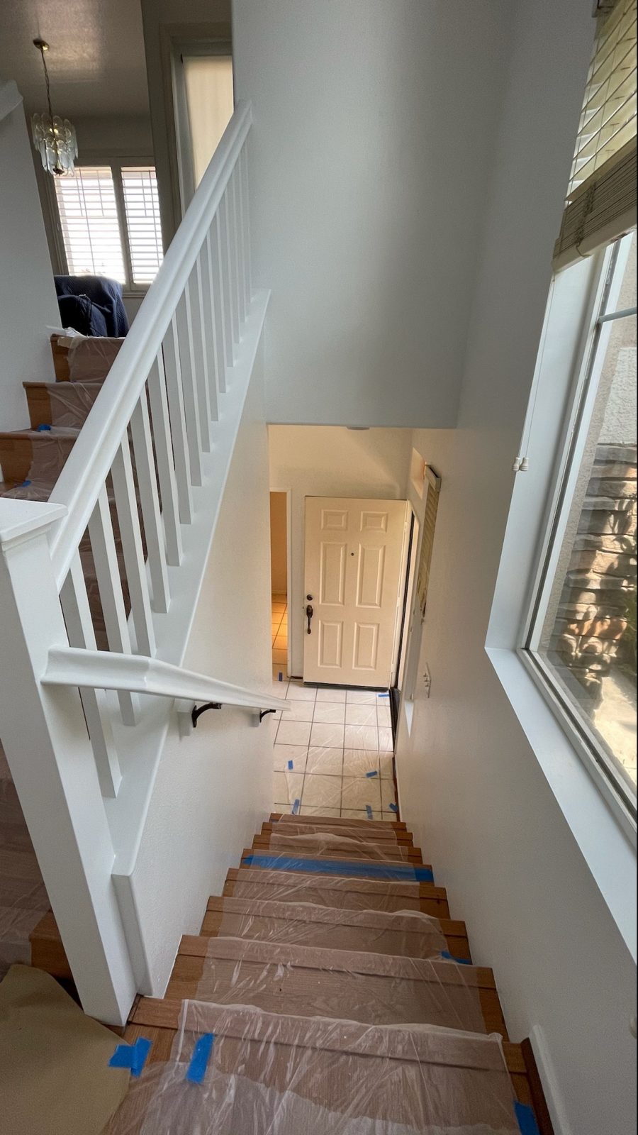 A stairwell being repainted white. Preview Image 3
