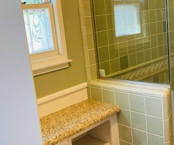 interior painting in the bathroom.